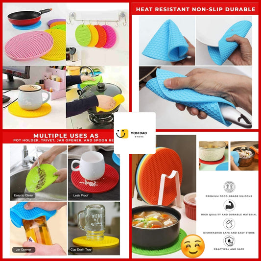 Multi-Purpose Silicone Trivet Mats