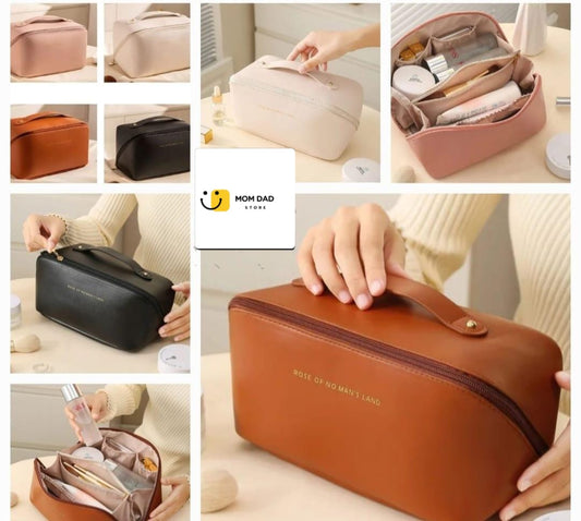 LEATHER COSMATIC BAG