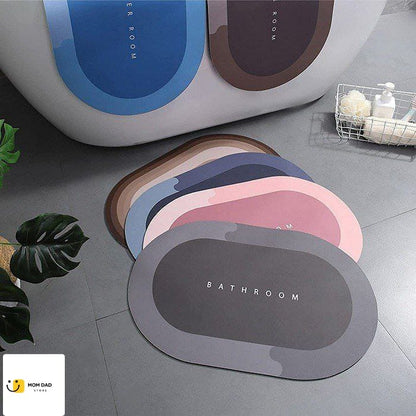 Non-slip Water Absorbent Round Bathroom Mat