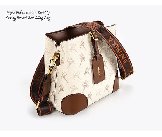 Classy Broad Belt Sling Bag*