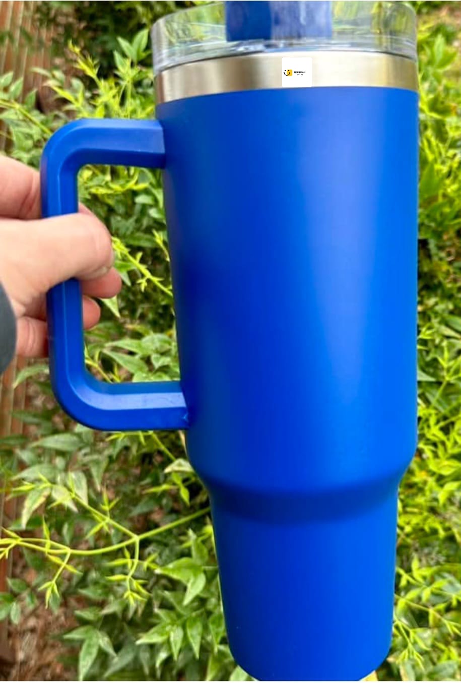PLAIN STAINLESS STEEL TUMBLER WITH STEEL STRAW