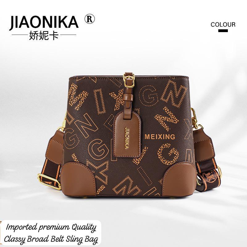Classy Broad Belt Sling Bag*