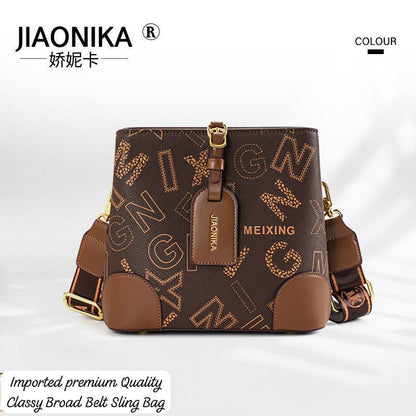 Classy Broad Belt Sling Bag*