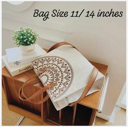STYLISH JUTE BEACH TOTE BAG*