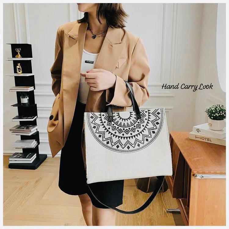 STYLISH JUTE BEACH TOTE BAG*
