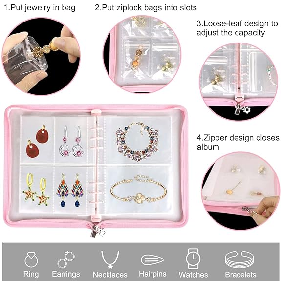 JEWELRY STORAGE BOOK