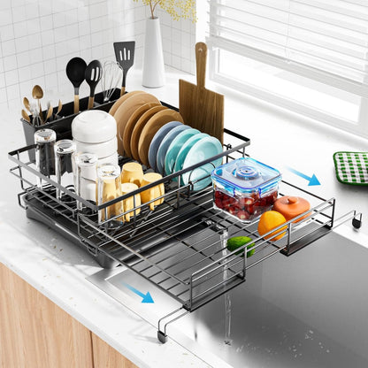 EXTENDABLE DISH DRYING BASKET