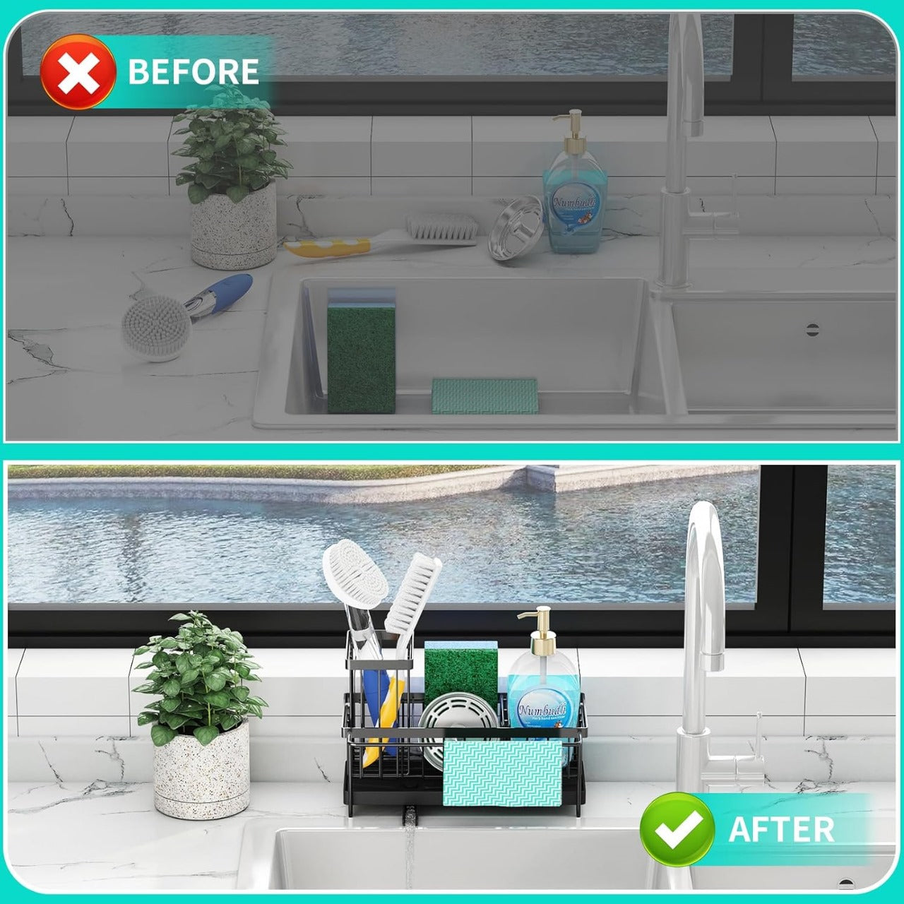 METAL SINK DRAINING RACK