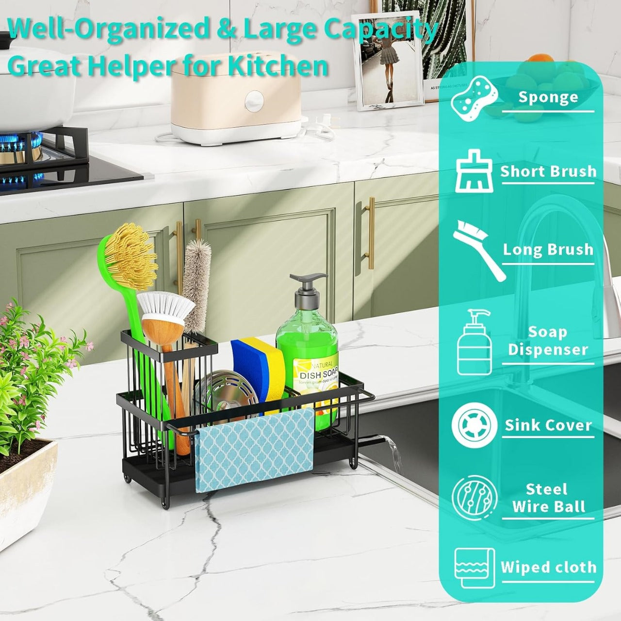 METAL SINK DRAINING RACK